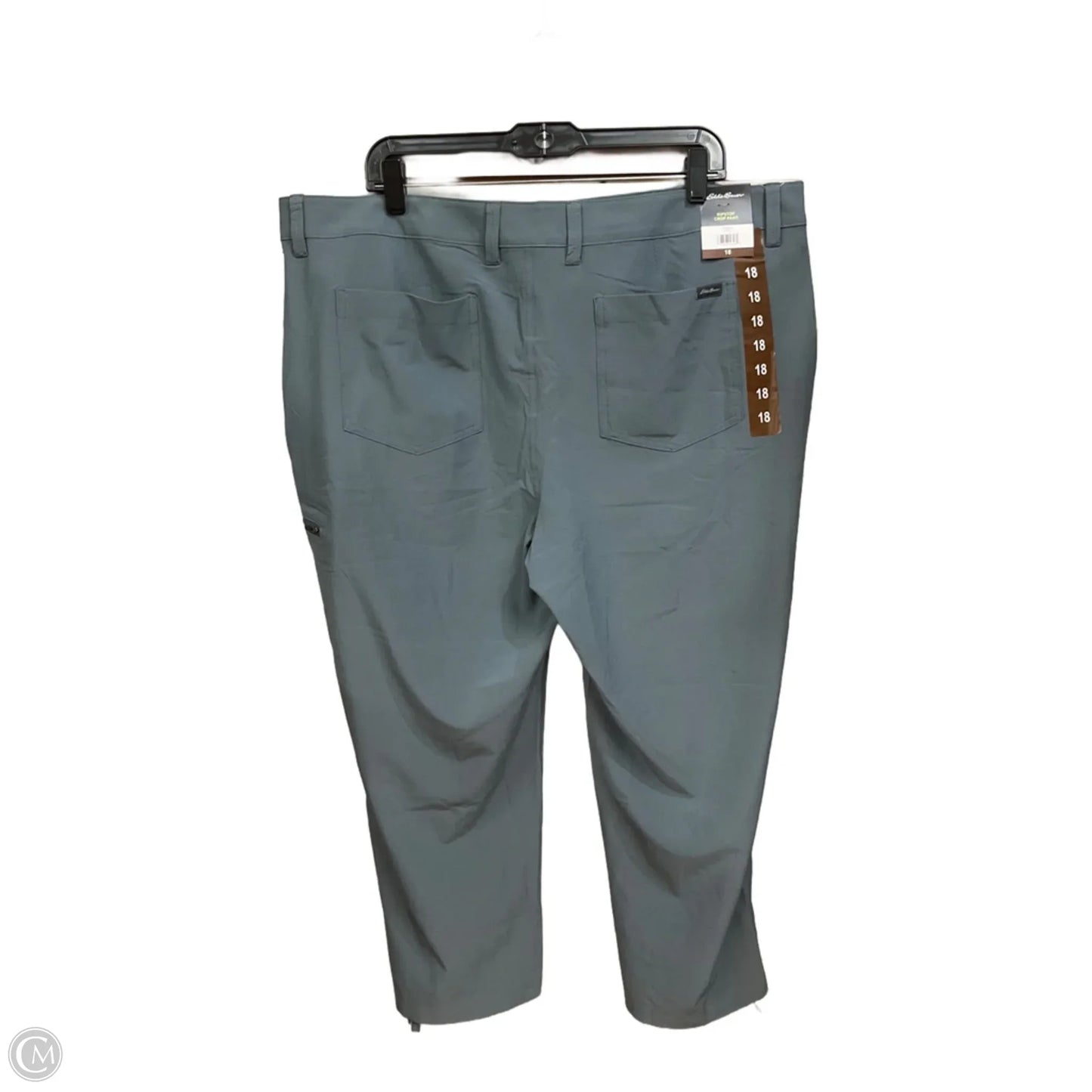 Pants Cropped By Eddie Bauer In Blue, Size: 18