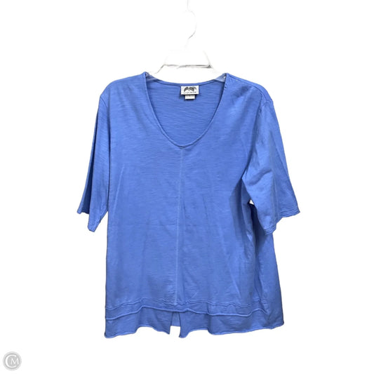 Top Short Sleeve Basic By Cmc In Blue, Size: L