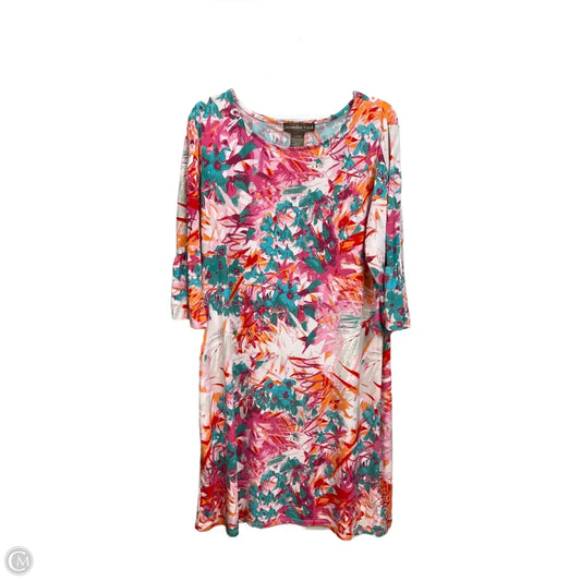 Dress Casual Midi By Cmc In Multi-colored, Size: Xl