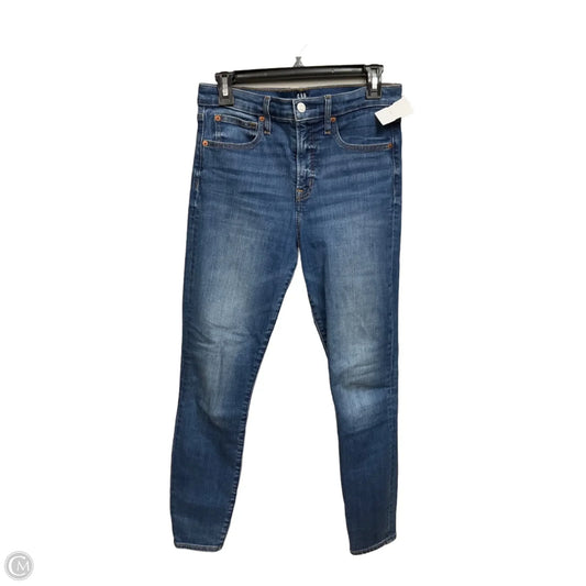 Jeans Skinny By Gap In Blue Denim, Size: 6