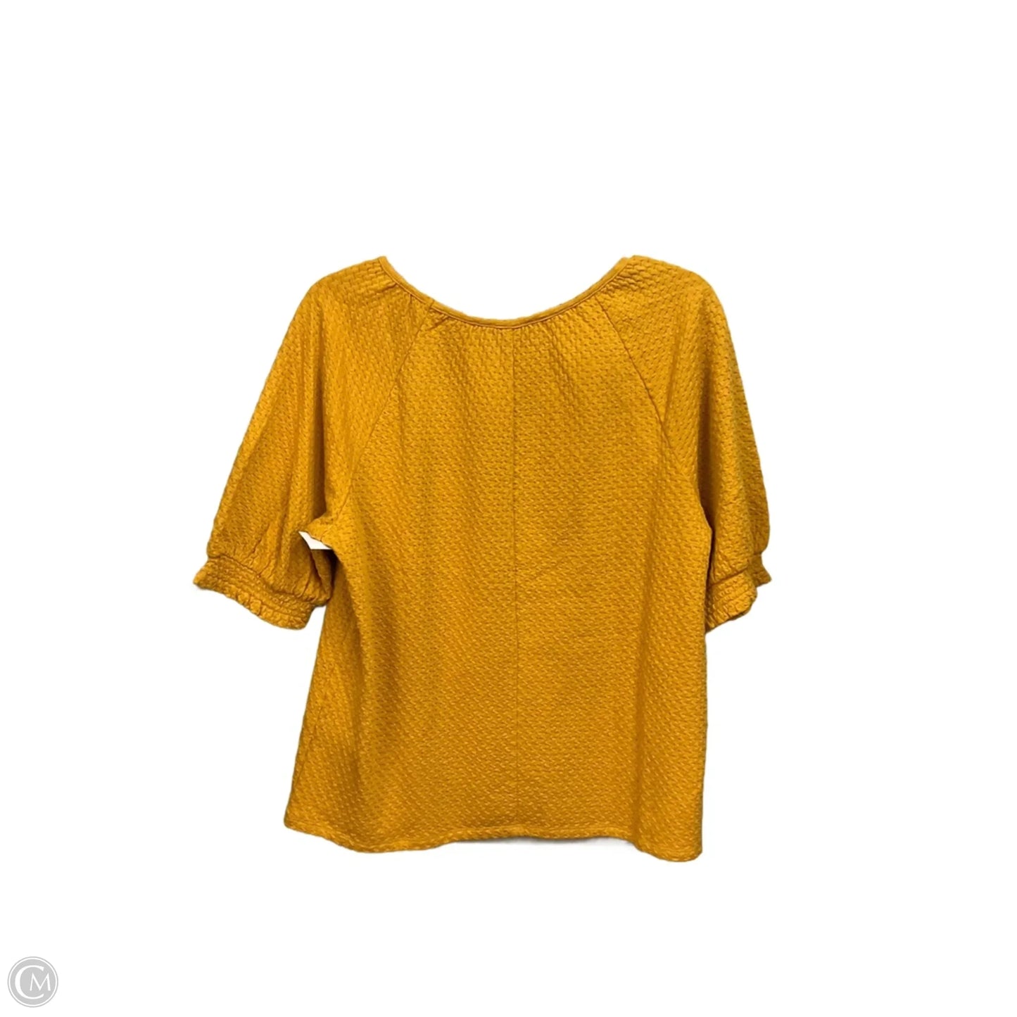 Top Short Sleeve By Loft In Orange, Size: M