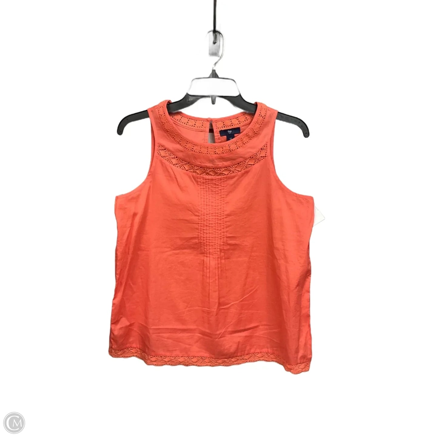 Top Sleeveless By Gap In Coral, Size: S