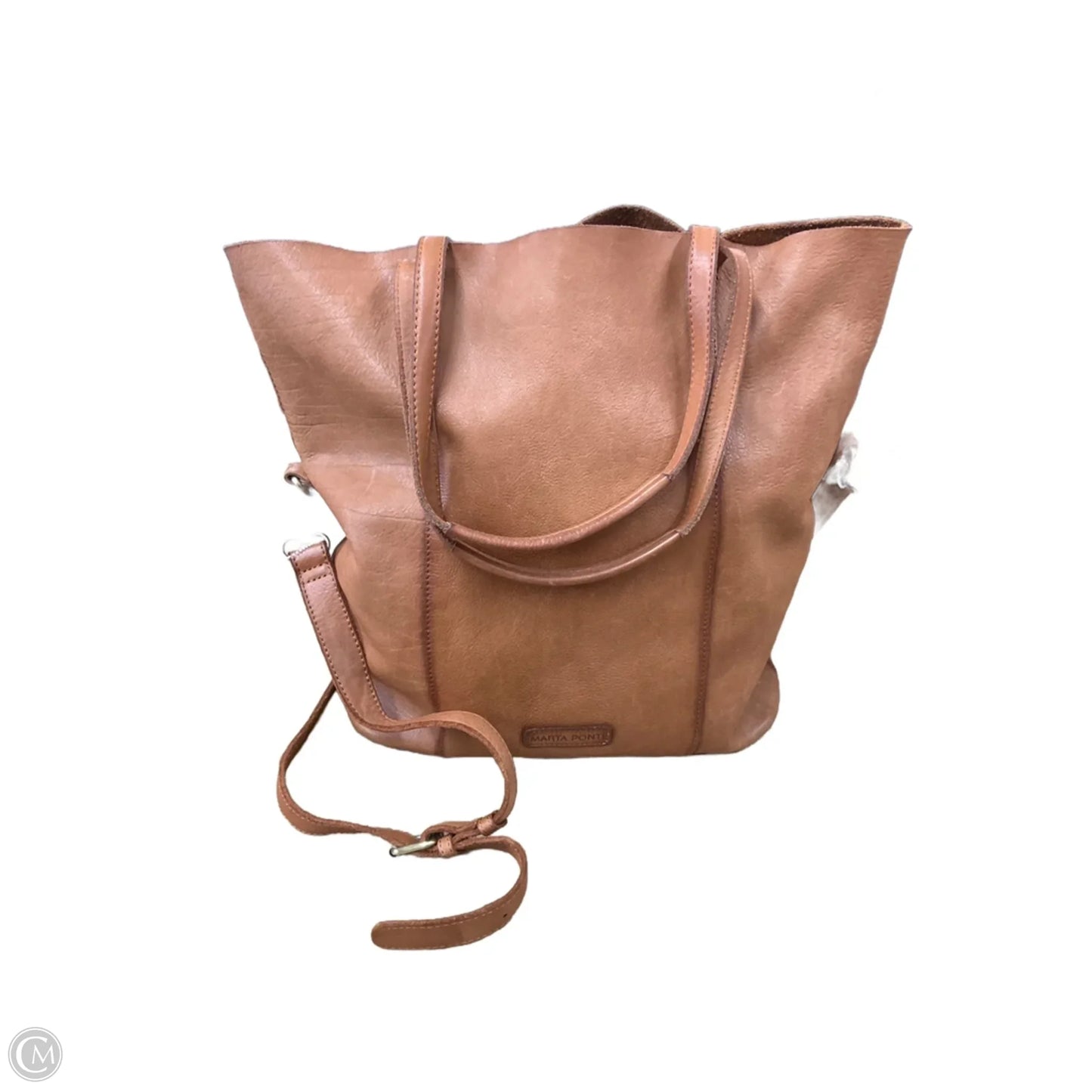 Crossbody Leather By Fossil, Size: Medium