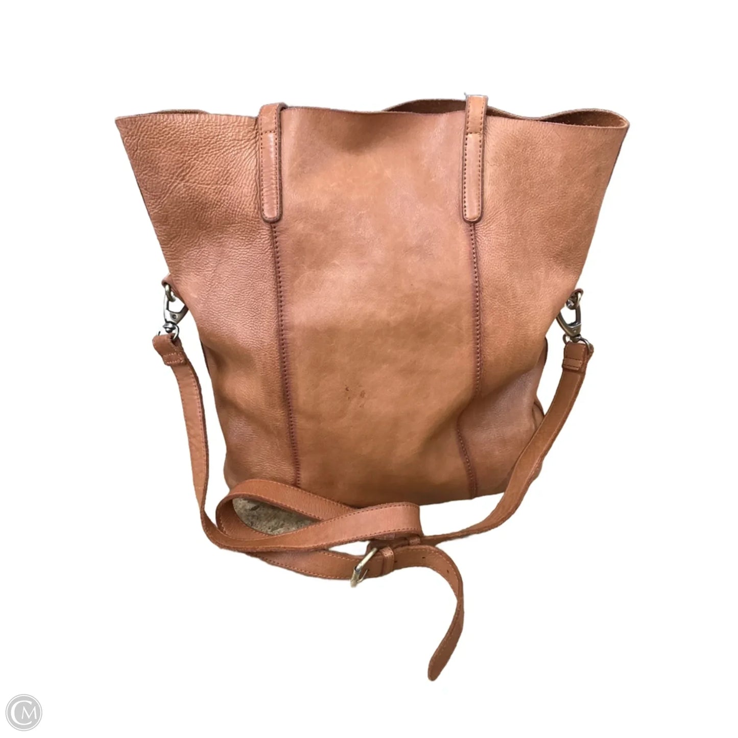 Crossbody Leather By Fossil, Size: Medium