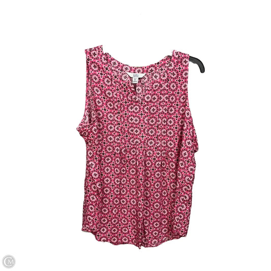 Top Sleeveless By Croft And Barrow In Multi-colored, Size: Lp