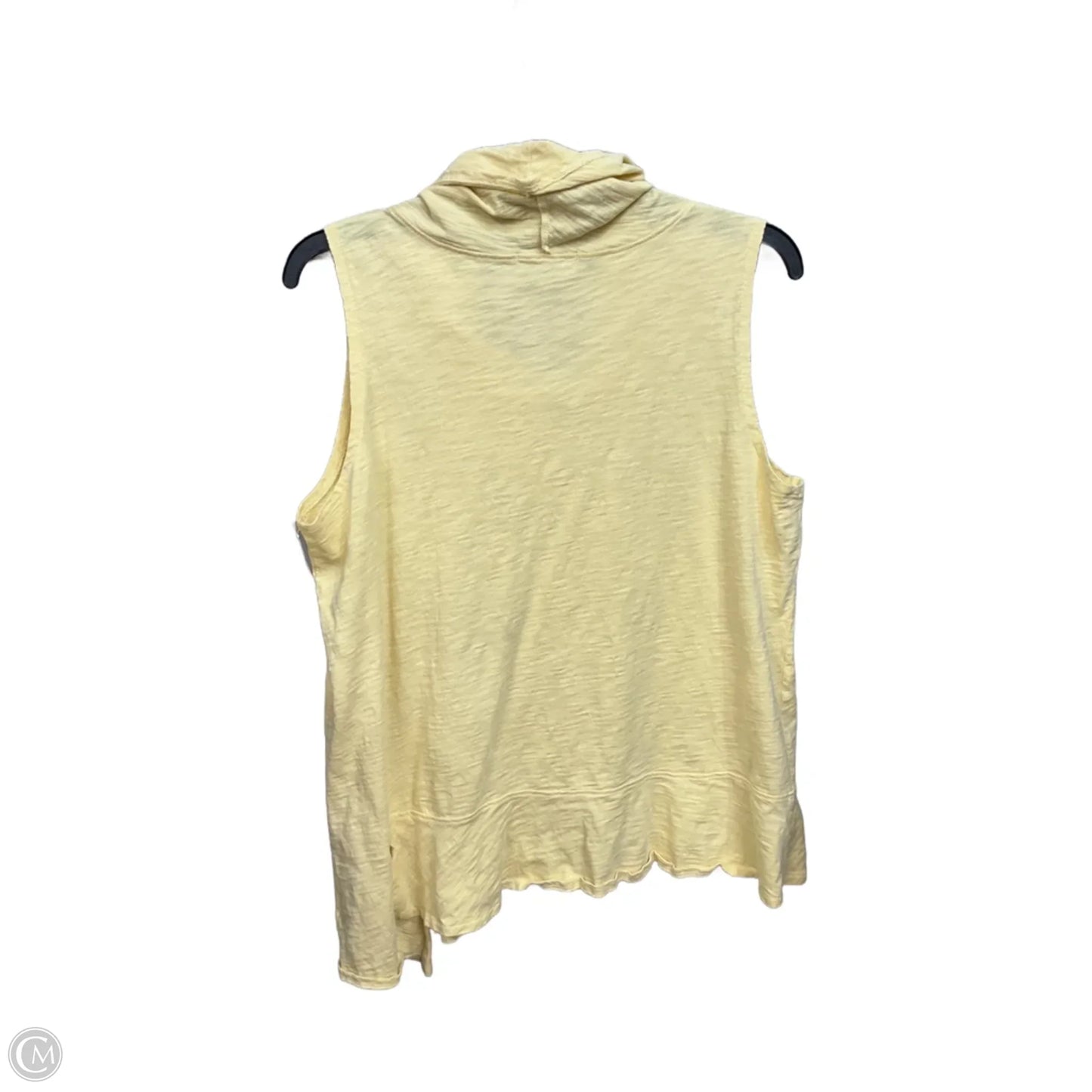 Top Sleeveless Basic By Habitat In Yellow, Size: M