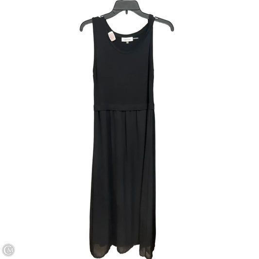 Dress Casual Maxi By Calvin Klein In Black, Size: S