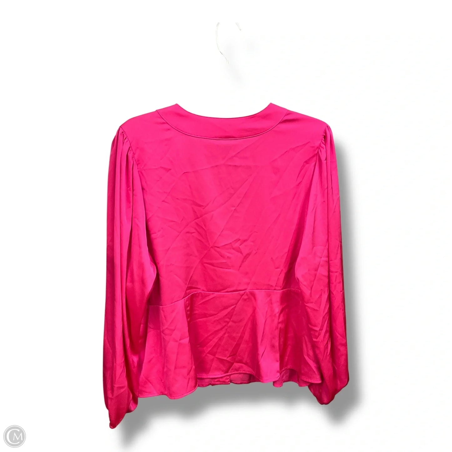 Blouse Long Sleeve By Torrid In Pink, Size: L