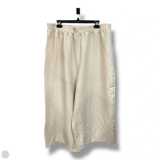 Pants Lounge By Clothes Mentor In Tan, Size: 3x