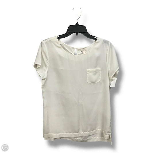 Top Short Sleeve By J. Crew In White, Size: S