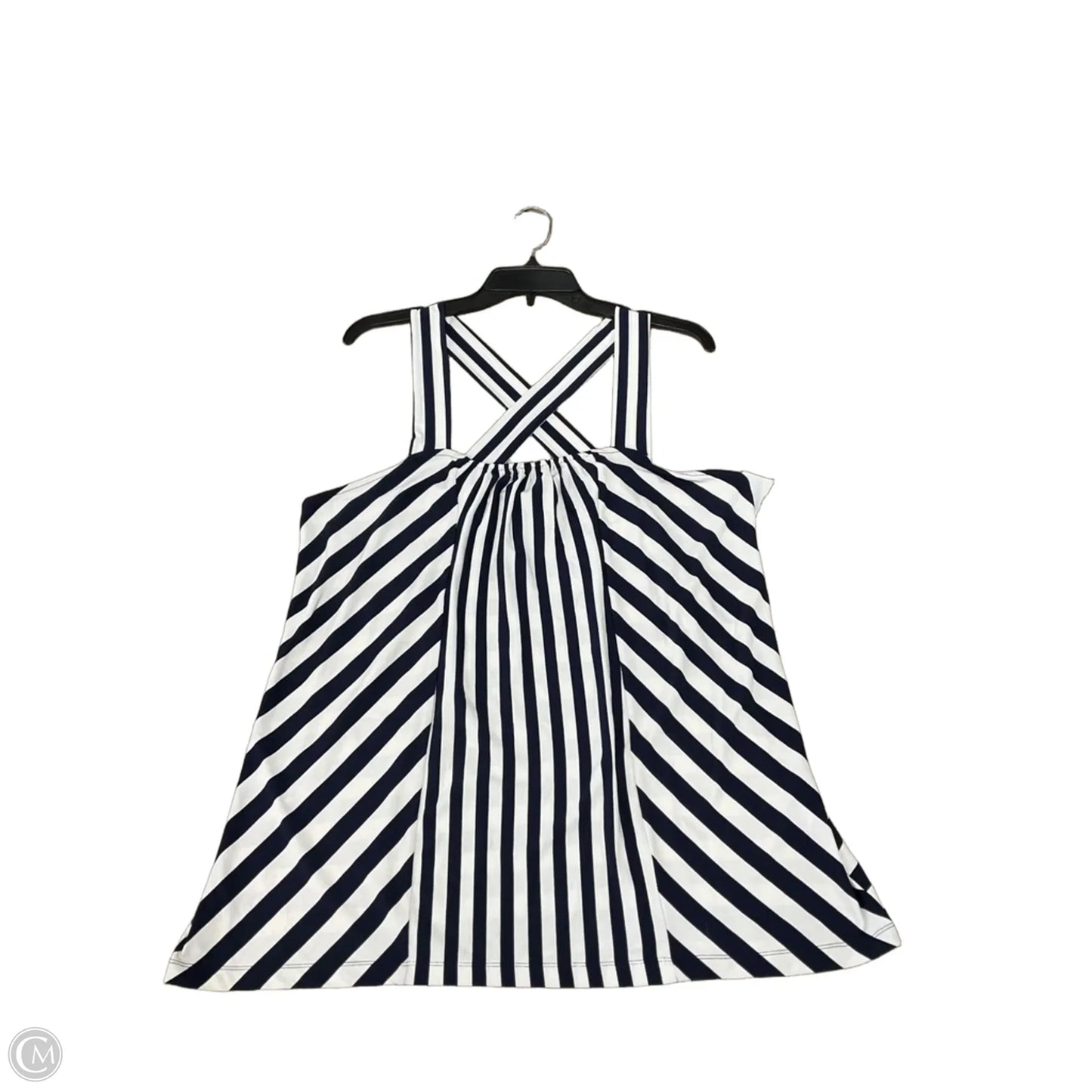Top Sleeveless By Banana Republic In Striped Pattern, Size: Xl