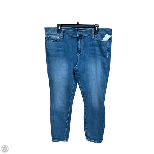 Jeans Skinny By Ann Taylor In Blue Denim, Size: 16