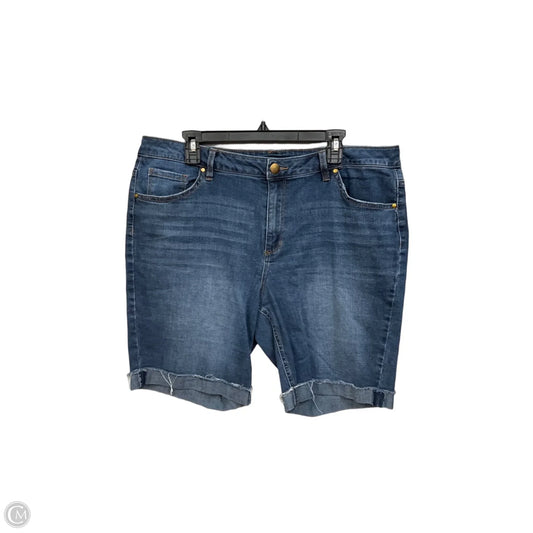Shorts By Cmc In Blue Denim, Size: 18