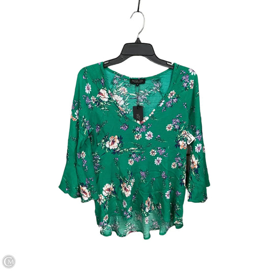 Top 3/4 Sleeve By Rachel Zoe In Floral Print, Size: S