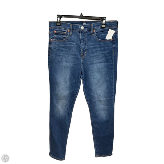 Jeans Skinny By Gap In Blue Denim, Size: 12