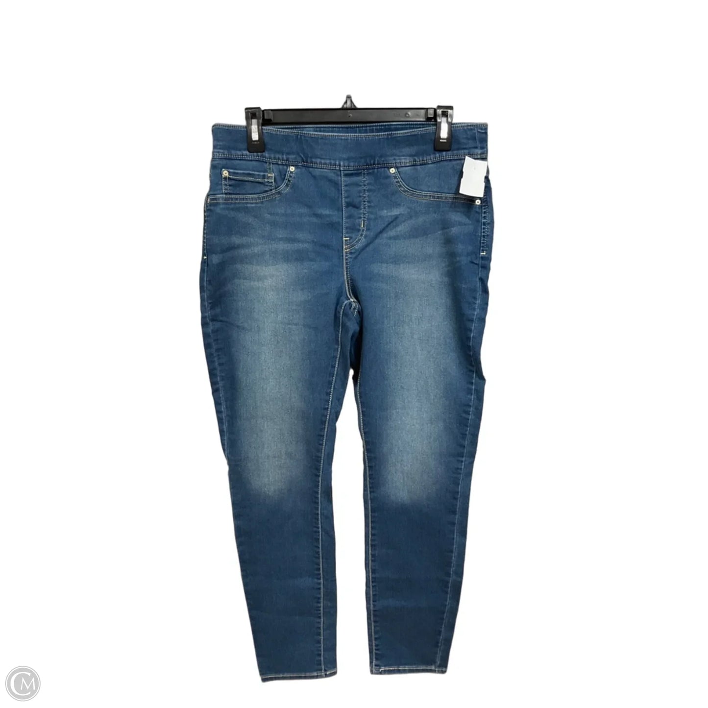 Jeans Straight By Levis In Blue Denim, Size: 12