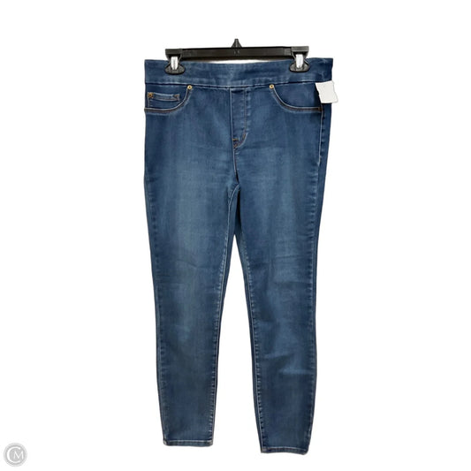 Jeans Straight By Tribal In Blue Denim, Size: 10