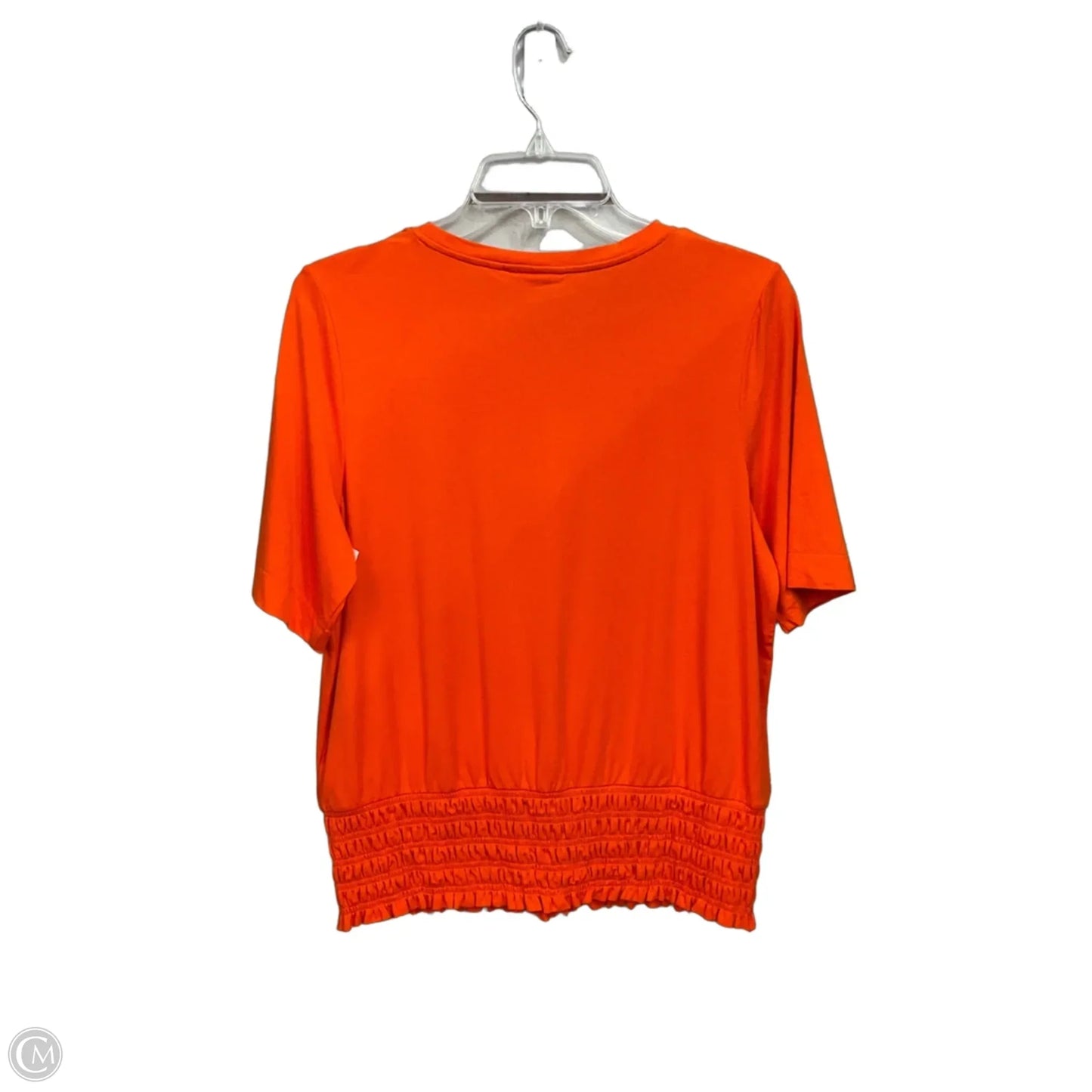 Top Short Sleeve By Chicos In Orange, Size: M