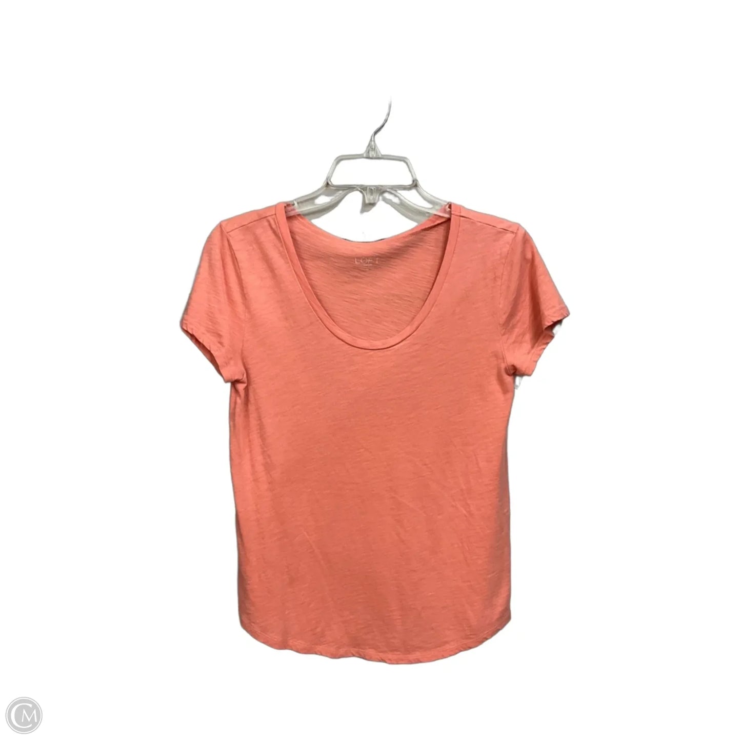 Top Short Sleeve Basic By Loft In Coral, Size: Xs