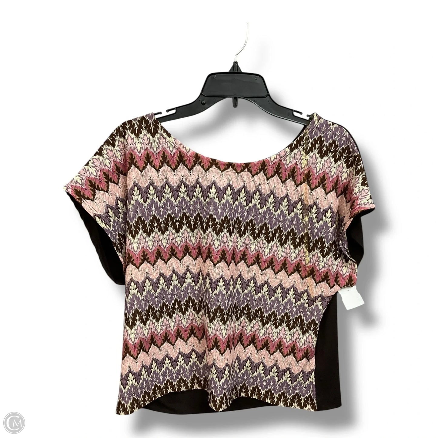 Top Short Sleeve By Lily Rose In Multi-colored, Size: Xl