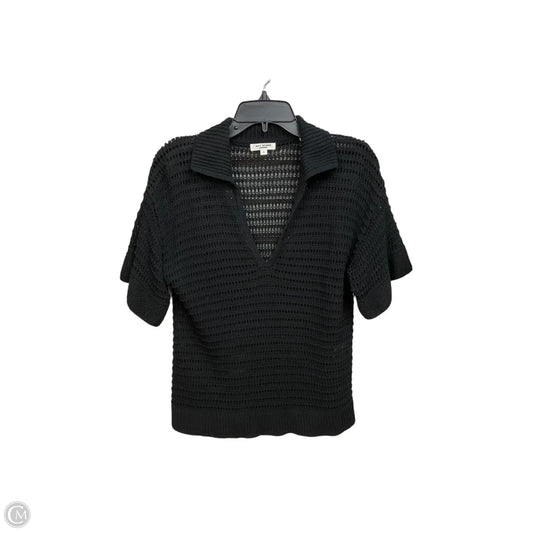 Top Short Sleeve By Max Studio In Black, Size: S