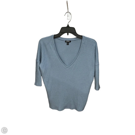 Blouse Long Sleeve By J. Crew In Blue, Size: M