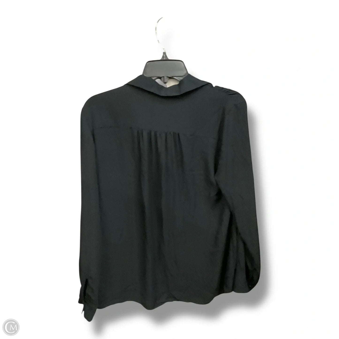 Blouse Long Sleeve By Ann Taylor In Black, Size: M
