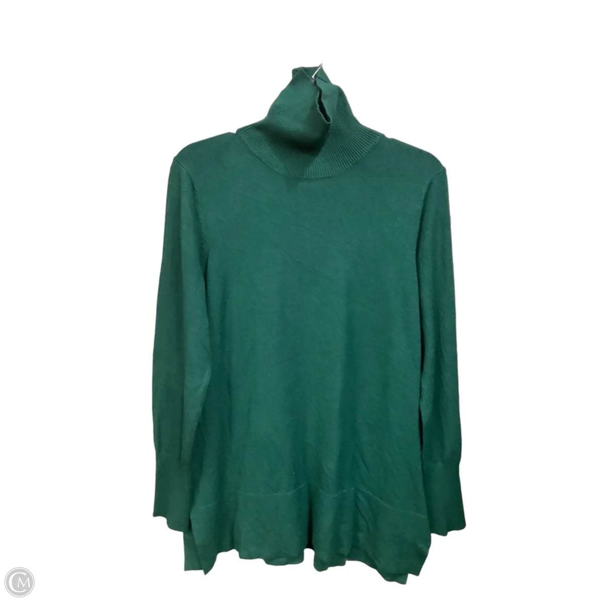 Top Long Sleeve Basic By Soft Surroundings In Green, Size: M