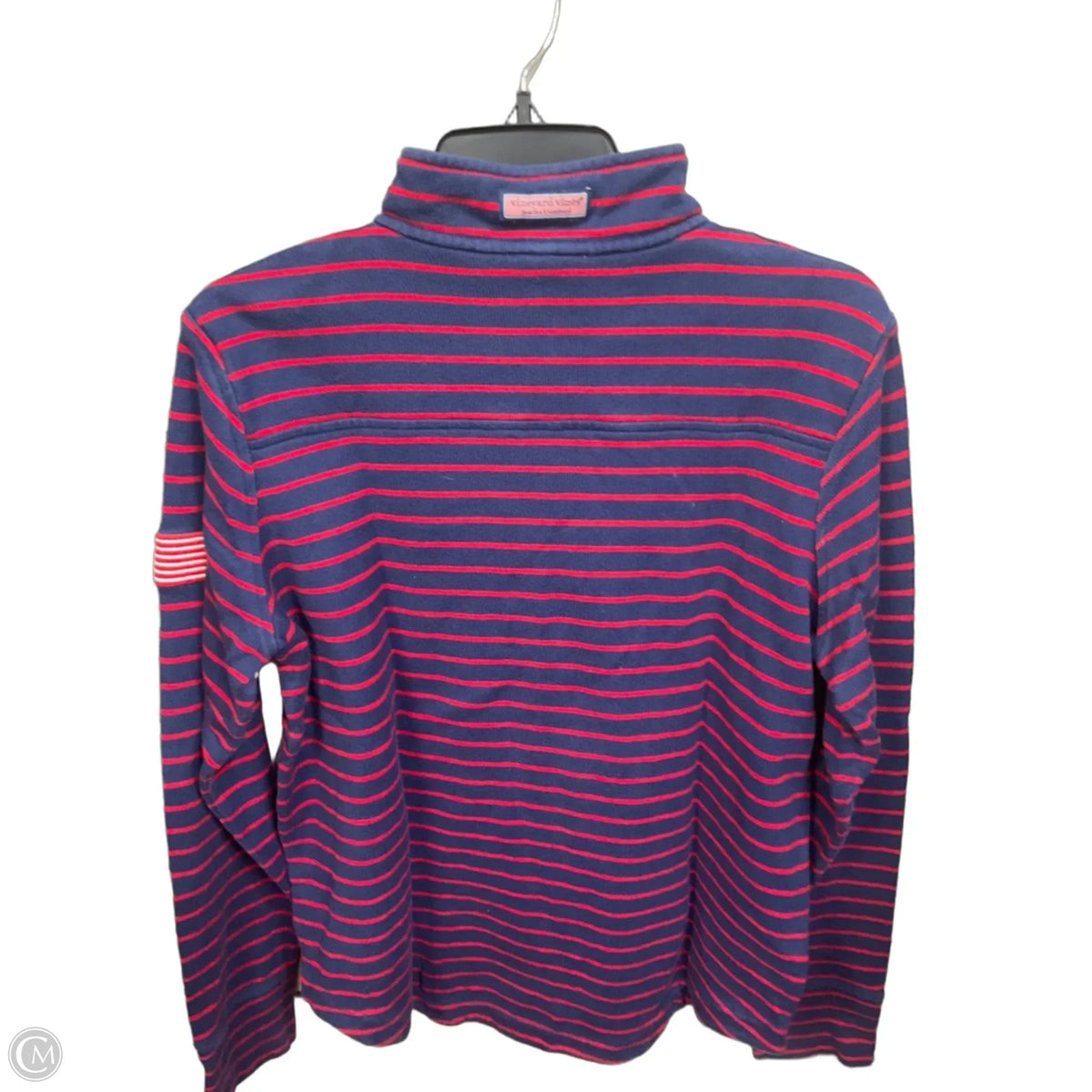 Top Long Sleeve By Vineyard Vines In Striped Pattern, Size: M
