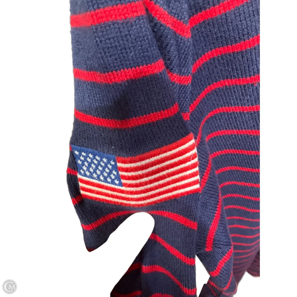 Top Long Sleeve By Vineyard Vines In Striped Pattern, Size: M