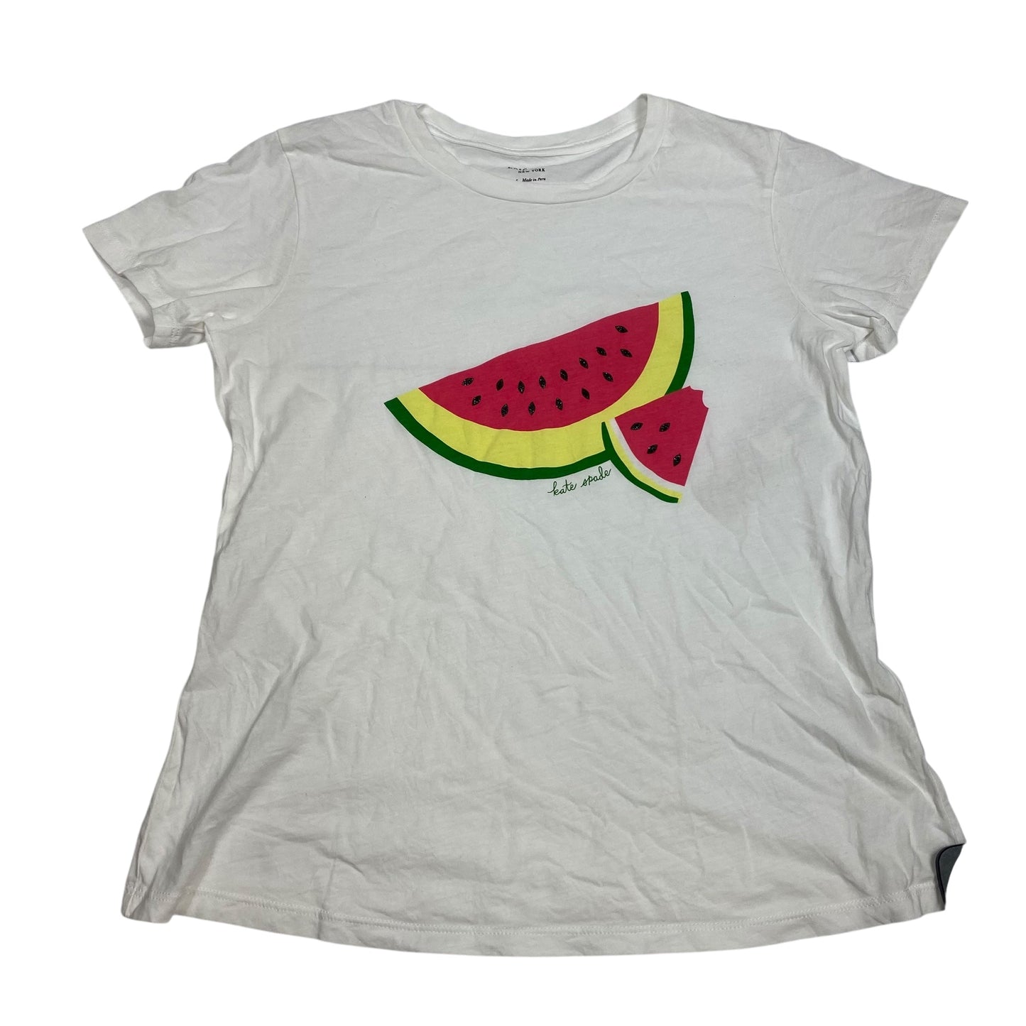Top Ss Designer By Kate Spade In White, Size:S