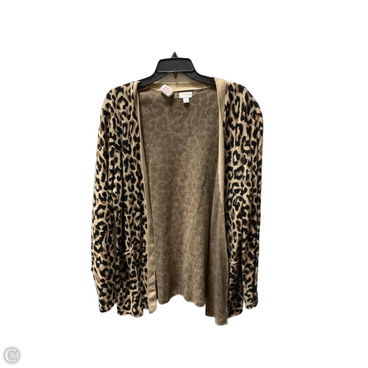 Cardigan By J. Crew In Animal Print, Size: L