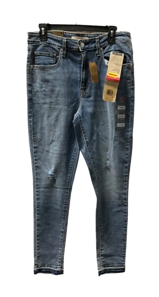 Jeans Skinny By Levis In Blue Denim, Size: 12