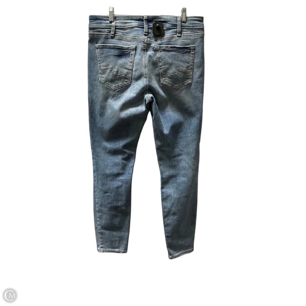 Jeans Straight By Silver In Blue Denim, Size: 14