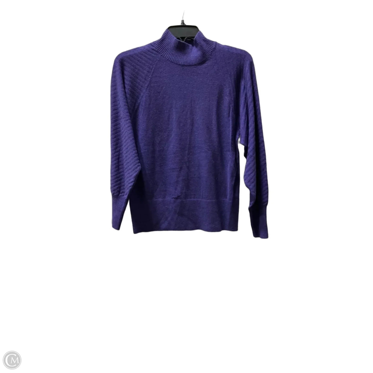 Sweater Short Sleeve By Loft In Purple, Size: S