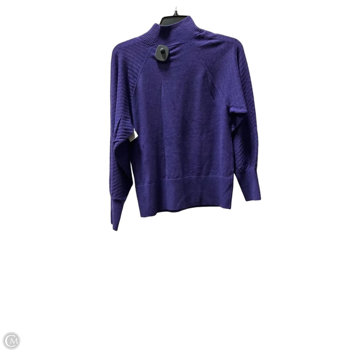 Sweater Short Sleeve By Loft In Purple, Size: S