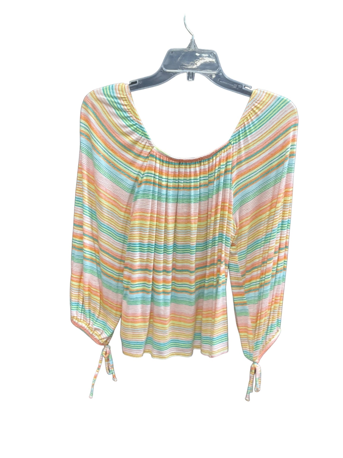 Multi-colored Top 3/4 Sleeve Basic Ana, Size S