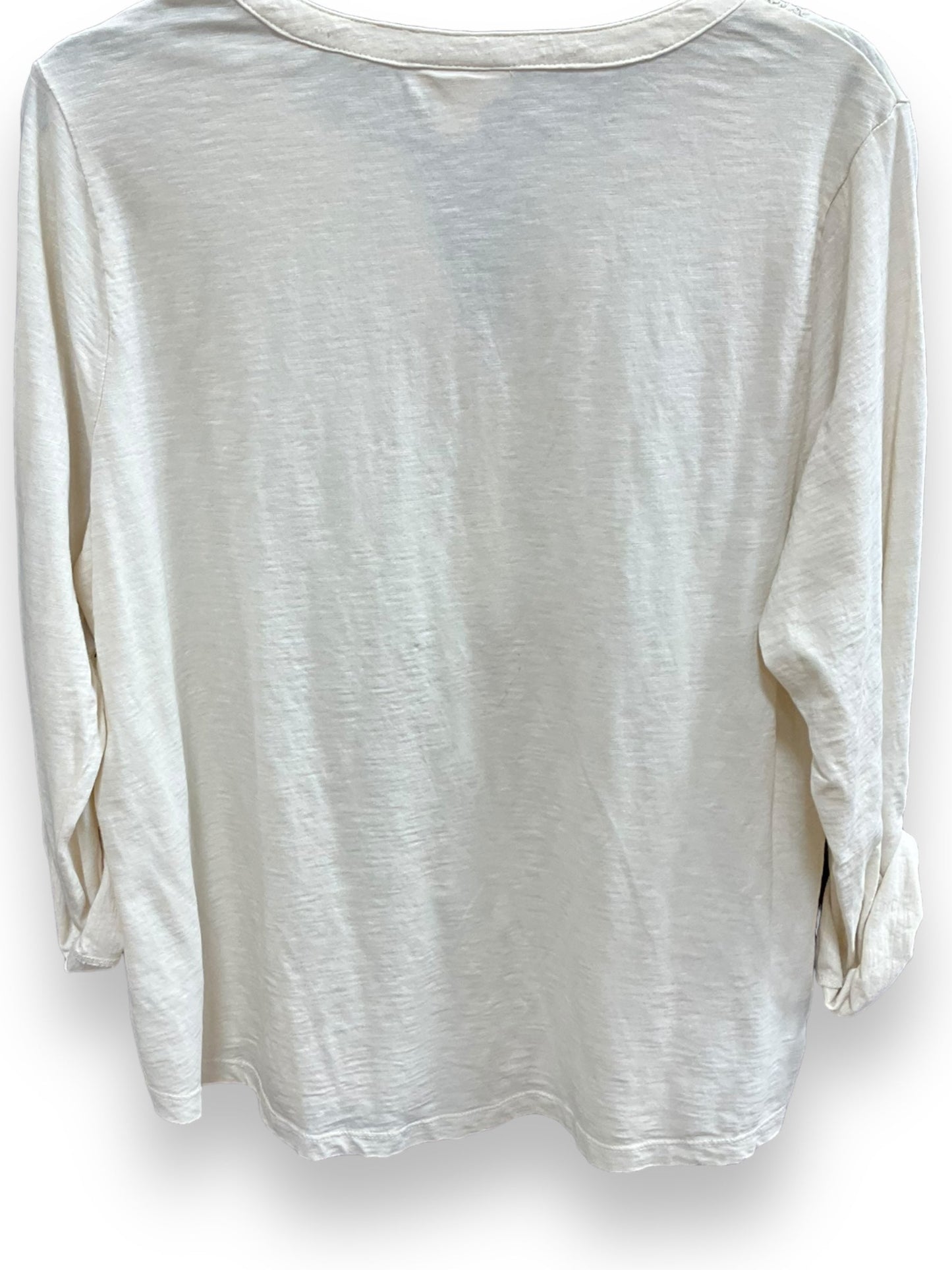 Cream Top Long Sleeve Style And Company, Size Xl
