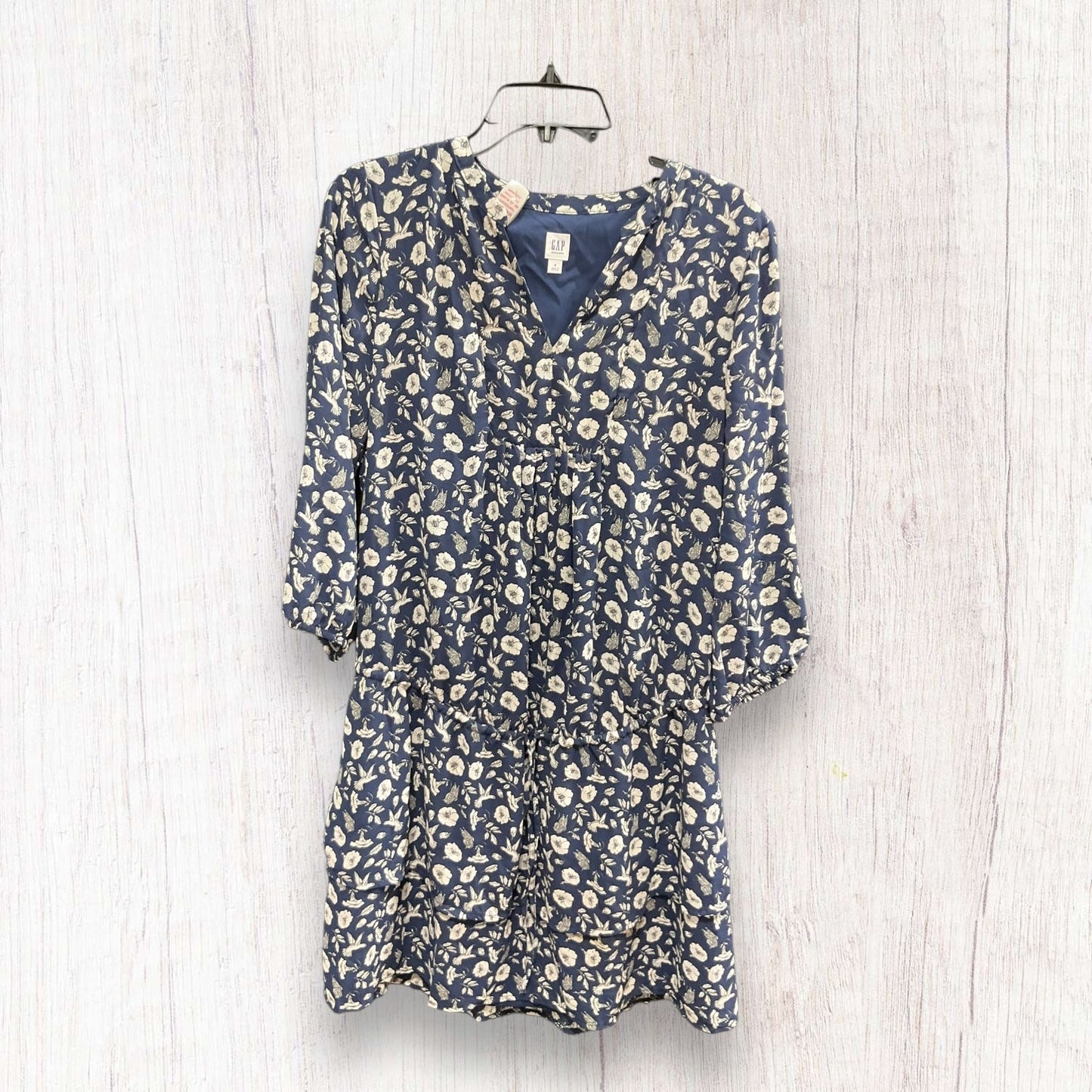 Blue White Dress Casual Short Gap, Size S