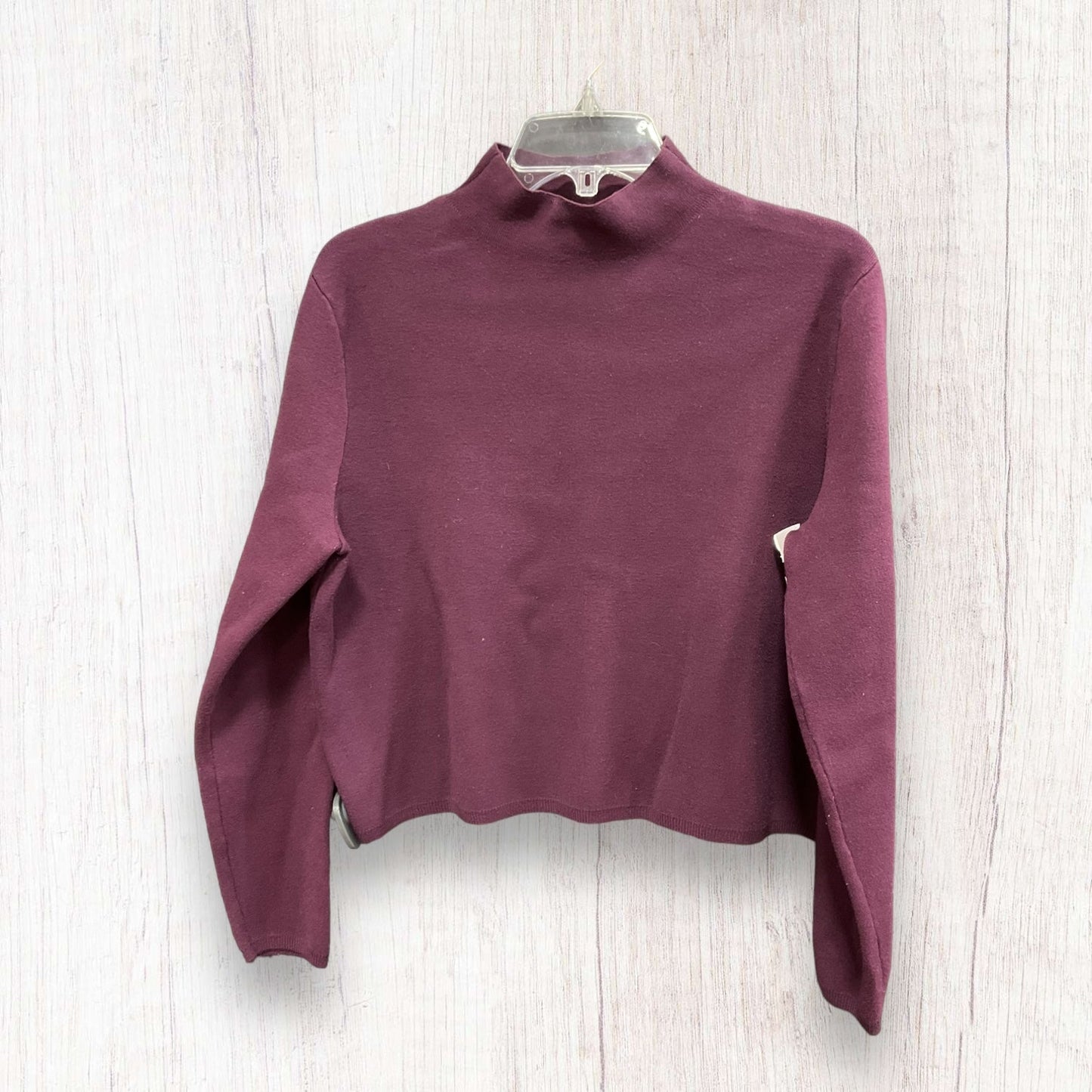 Top Long Sleeve Basic By Antonio Melani In Wine, Size: M