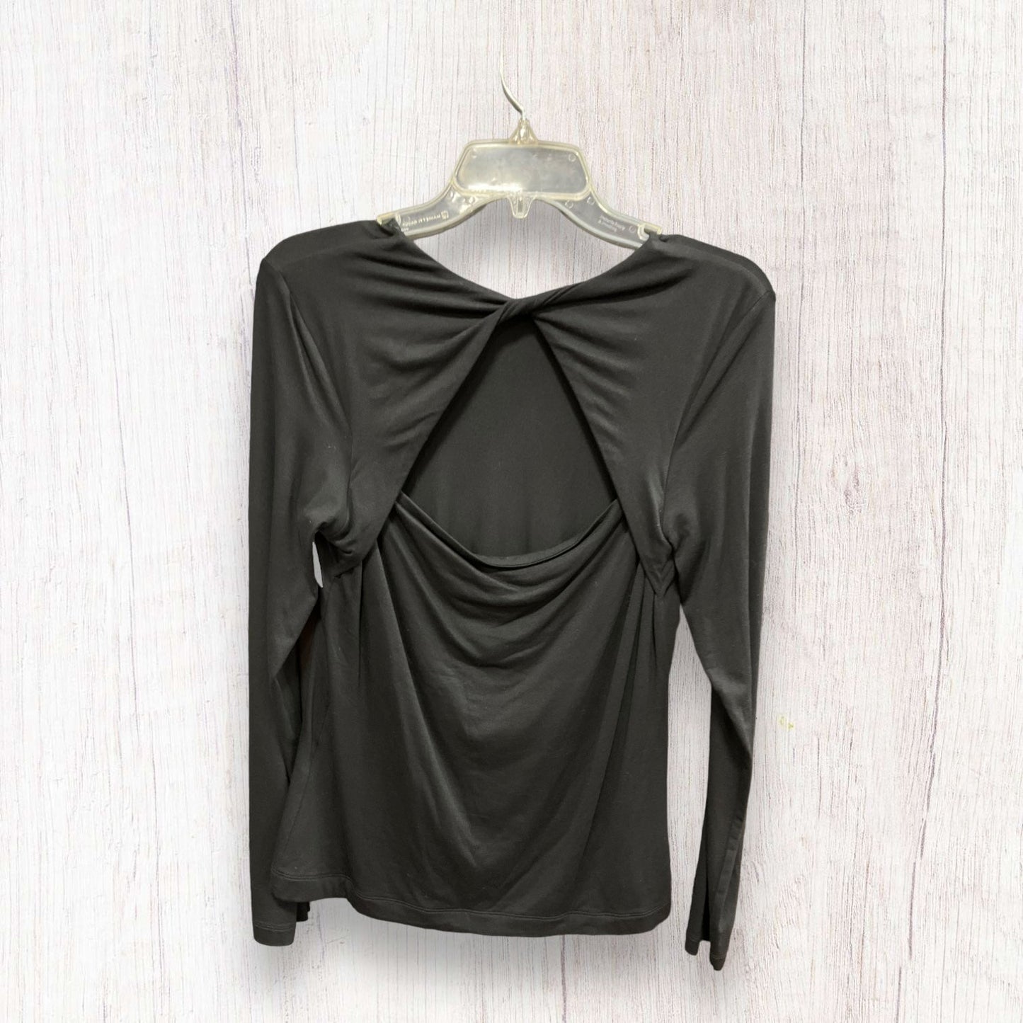 Top Long Sleeve Basic By Banana Republic In Black, Size: M