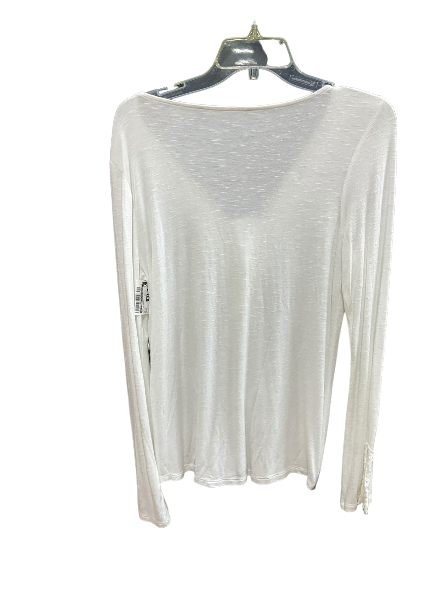 White Top Long Sleeve Basic White House Black Market, Size S