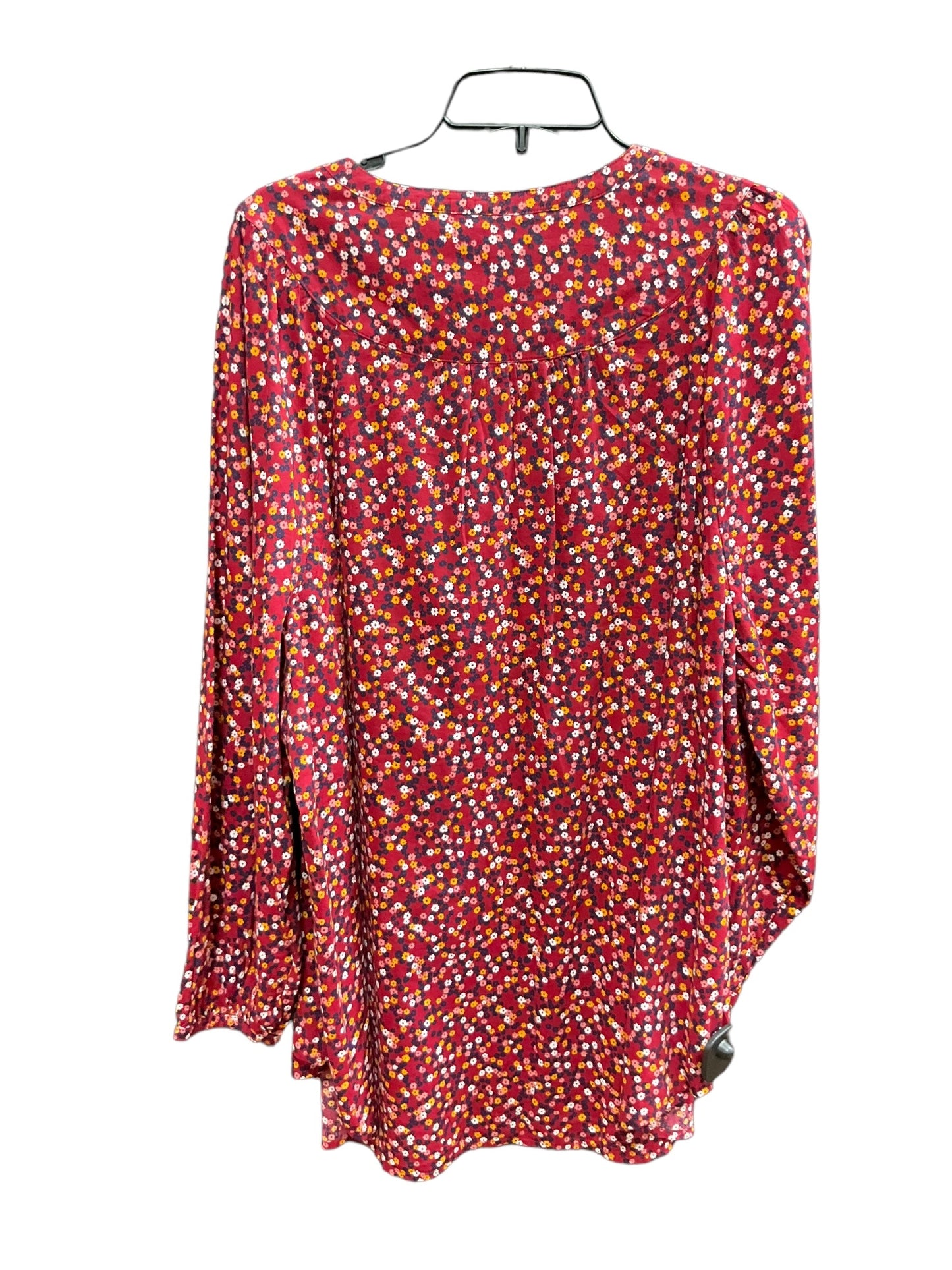 Floral Print Top Long Sleeve Basic Old Navy, Size Xxl