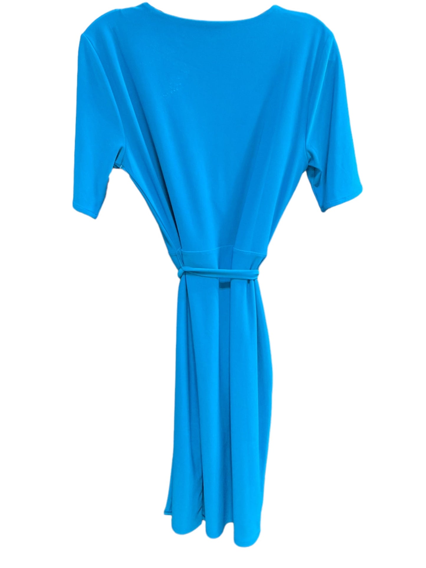 Blue Dress Casual Short White House Black Market, Size 8
