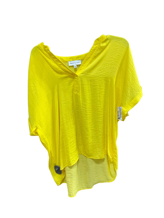 Yellow Top Short Sleeve Basic Gibson And Latimer, Size S