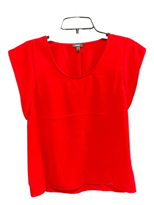 Red Top Sleeveless Basic Express, Size S