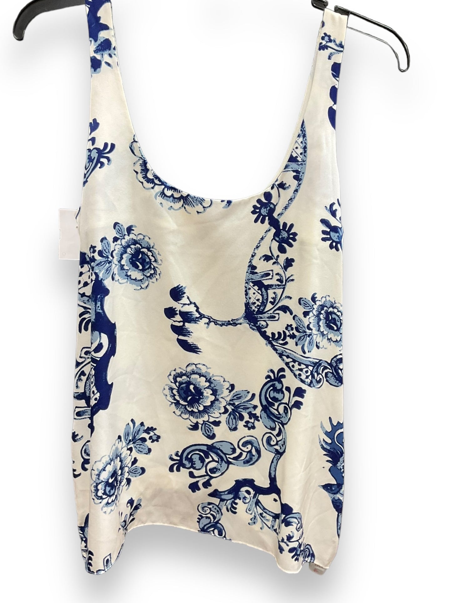 Blue & White Top Sleeveless Basic Elizabeth And James, Size S