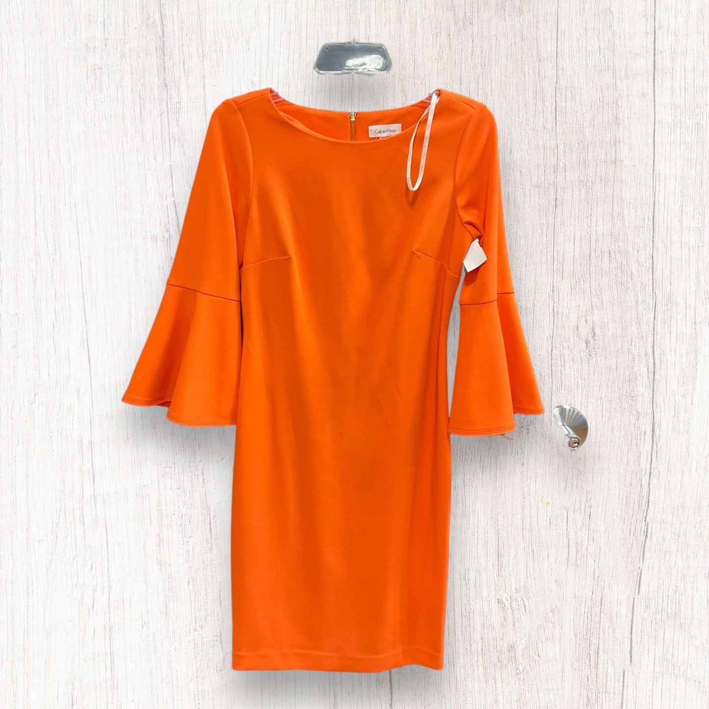 Orange Dress Casual Short Calvin Klein, Size 6