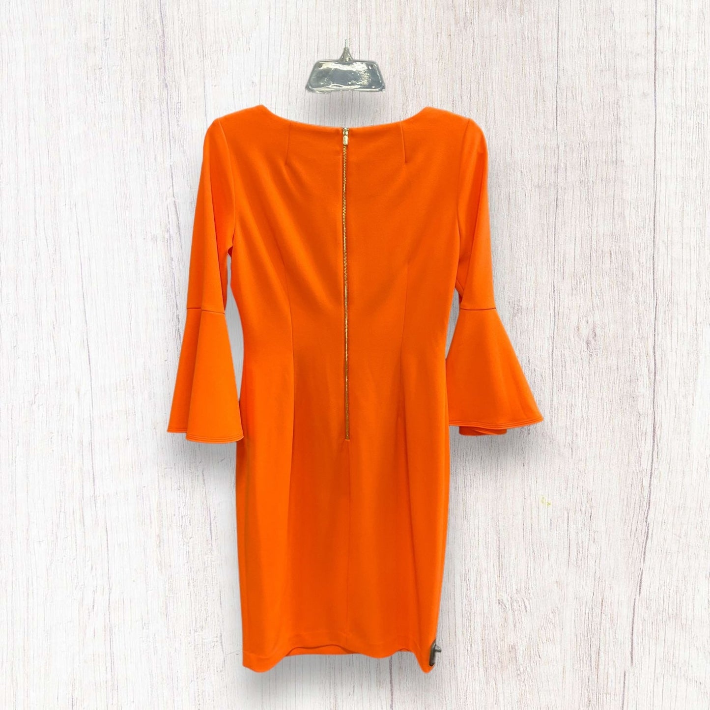 Orange Dress Casual Short Calvin Klein, Size 6