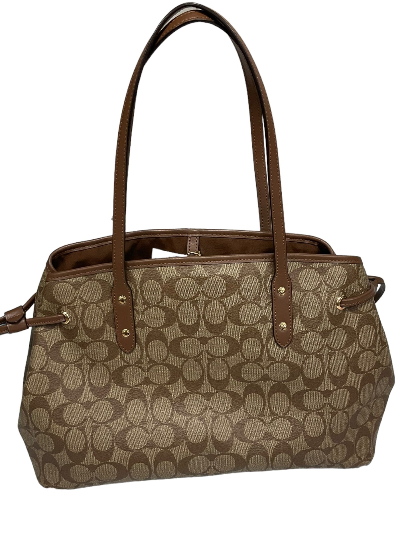 Handbag Leather By Coach  Size: Large